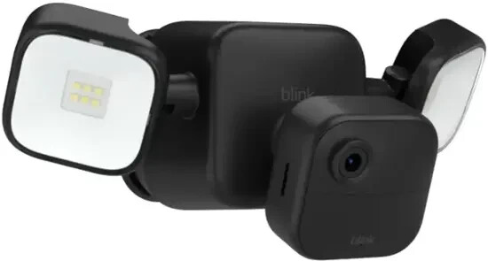 Blink – Outdoor 4 Battery-Powered 1080p Security Camera with Floodlight – Black