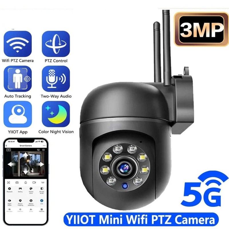 1080P WiFi HD Security Camera with Pan-Tilt, Night Vision & Motion Detection
