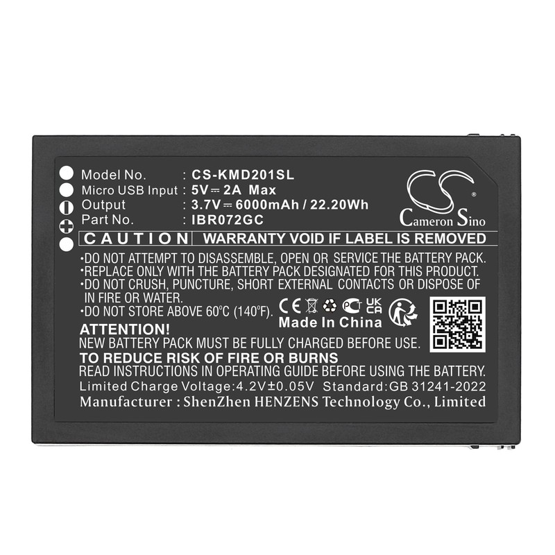 BATTERIE 6000Mah Type Ibr072Gc, Ad201-1 For Ies Kami Ibr072Gc Ad201-1 gallery
