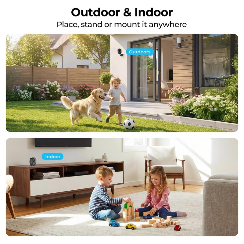 JESIOO CG6 Wireless Security Camera 2K Outdoor Night Vision AI Detection gallery