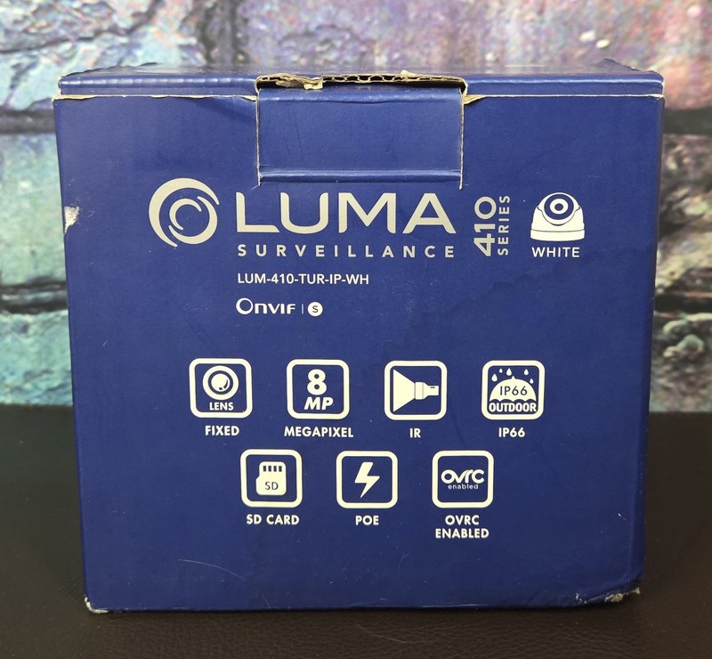 Luma Surveillance 410 Series IP Dome Camera LUM-410-TUR-IP-WH (White)