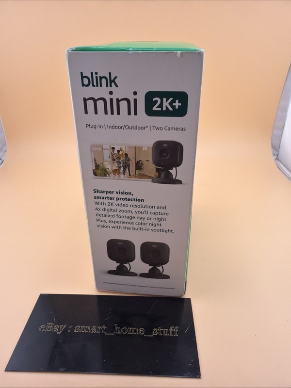 Blink Mini 2K+ (newest model) 2 cameras (Black) gallery