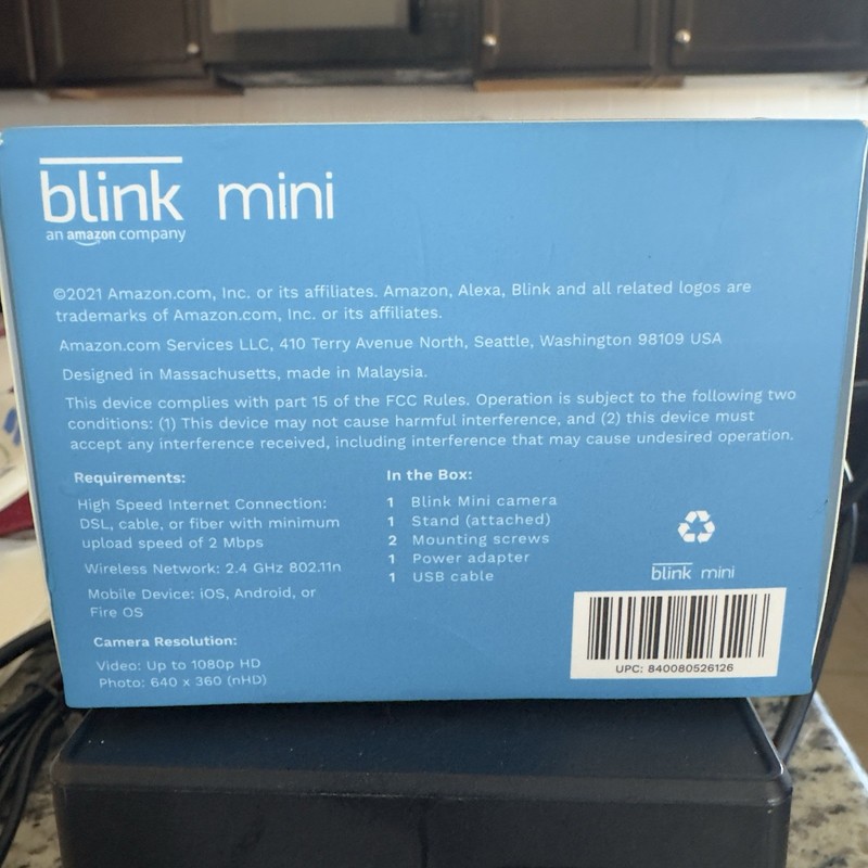 Blink Mini Indoor Plug-In Live HD Smart Security Camera (New in Box) - Lot Of 4 gallery