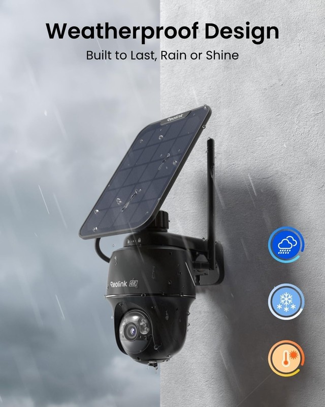 4K Solar Security Cameras Wireless Outdoor, 360° Pan Tilt, 8MP Color Night Vi... gallery