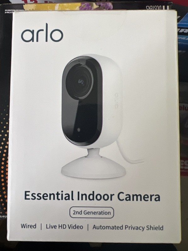 Arlo Essential security camera 2k 2nd Gen – Indoor only – wired camera