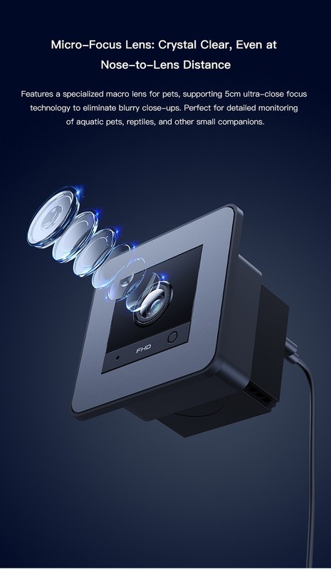 Fish Tank WiFi Camera 2-Way Audio Motion Detection Pet Monitor Security Cam gallery