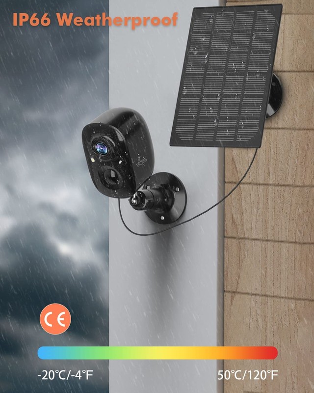 Dzees Upgrade Solar Camera Security Outdoor Wireless, Wireless Outdoor Securi... gallery