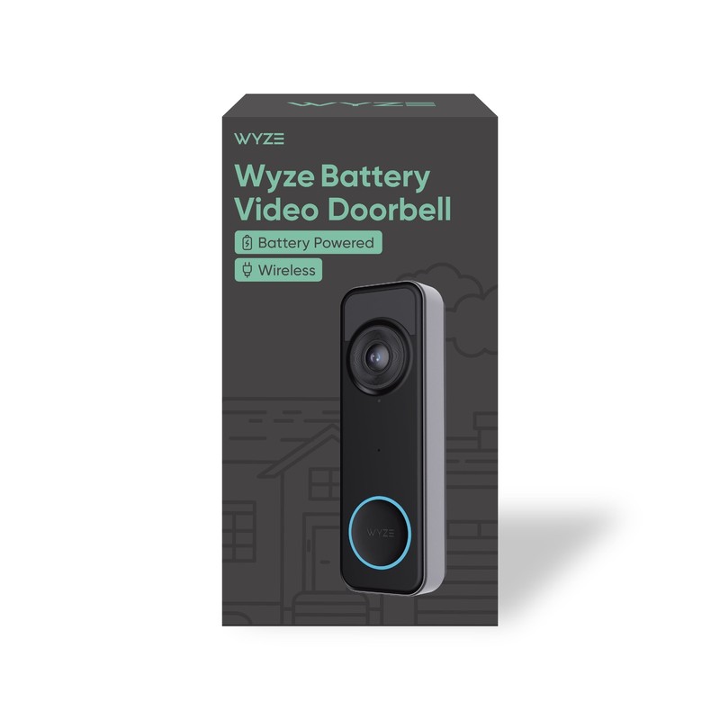 Battery Video Doorbell with 1536X1536 HD, Wireless/Wired Security Camera, Color gallery