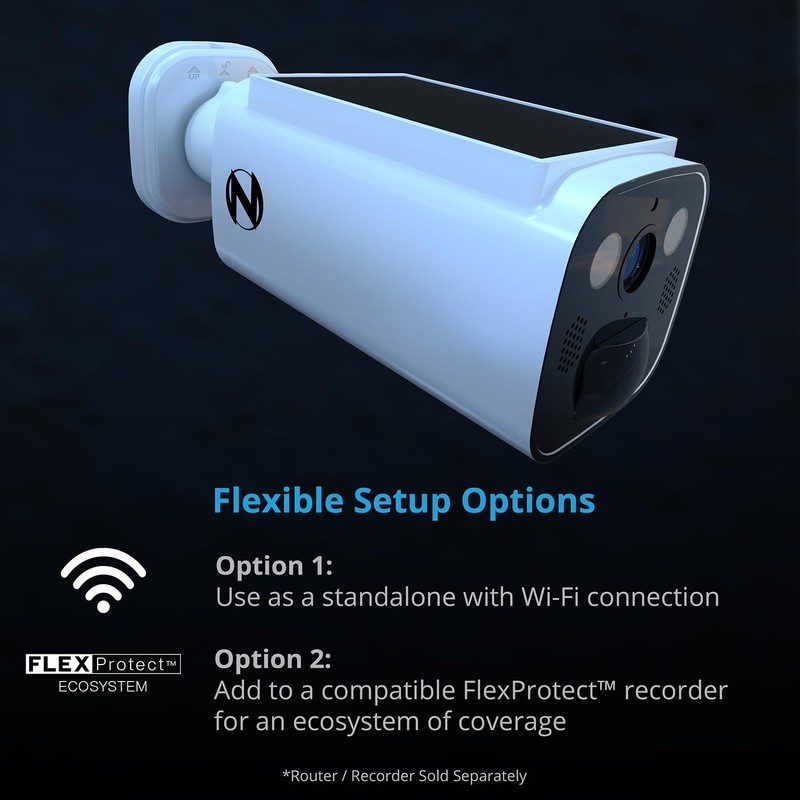 2K Battery Solar Powered Camera with Spotlight and 2-Way Audio – White gallery
