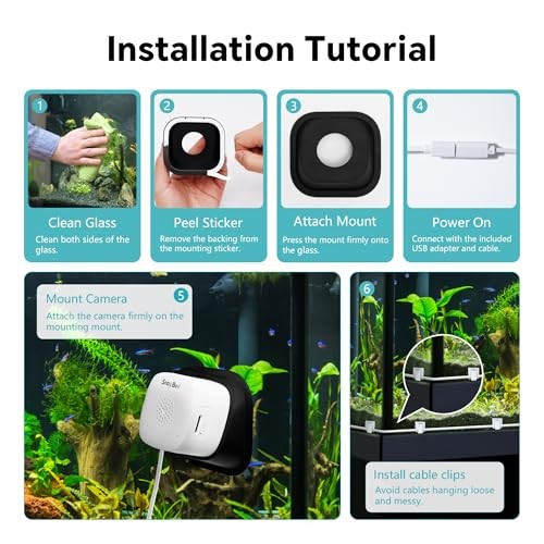 3MP 2K AI Reptile & Aquarium Camera with Angle Magnetic Mount, Close-Focus Le... gallery
