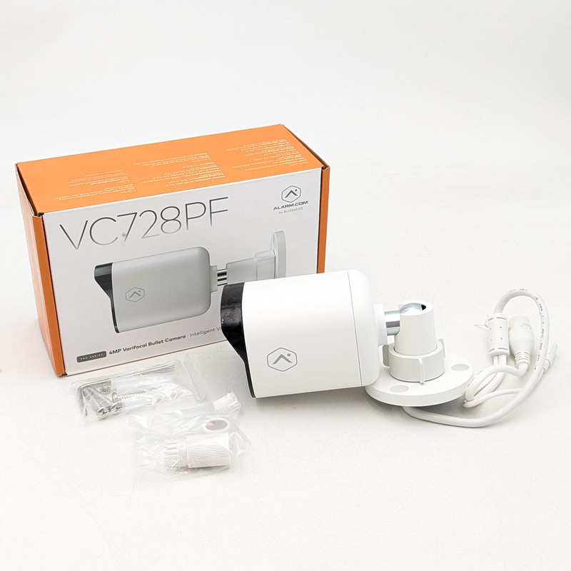Alarm Com 4MP Varifocal Surveillance Security Camera (ADC-VC728PF) White