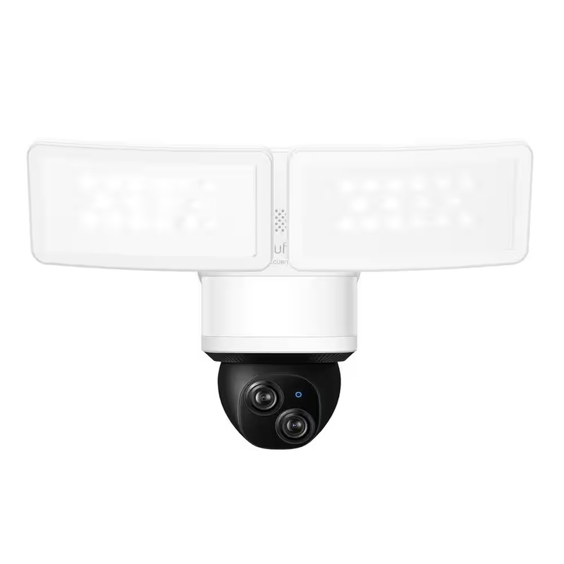 E340 Outdoor Hardwired Floodlight Security Camera with Pan and Tilt Dual Lens 2,