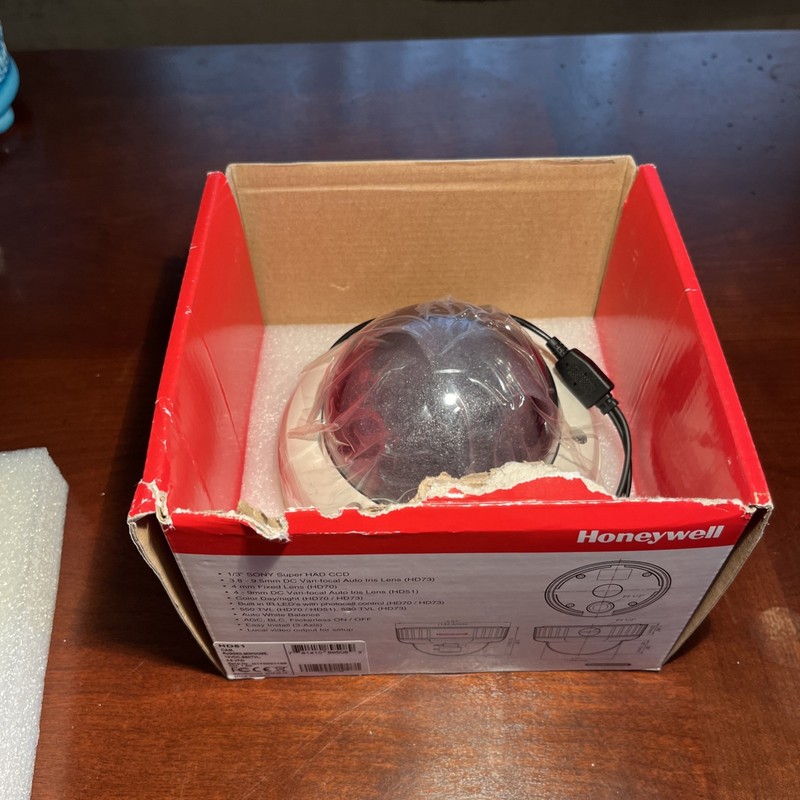Honeywell HD51 Vandal Resistant Rugged Dome Camera Minidome White Parts Only gallery