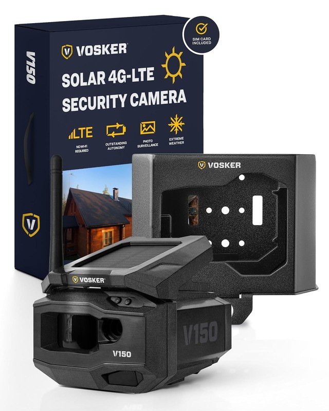 Vosker V150 LTE Solar Security Camera 2 Pack