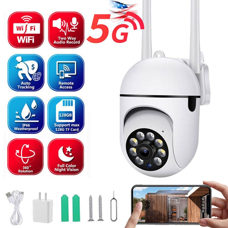 5G Wifi Wireless Security Camera System Outdoor Home Night Vision Cam 1080P HD gallery