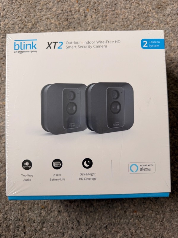 Blink XT2 Outdoor/Indoor Wire-Free HD Security Camera – 2-Camera System – NEW