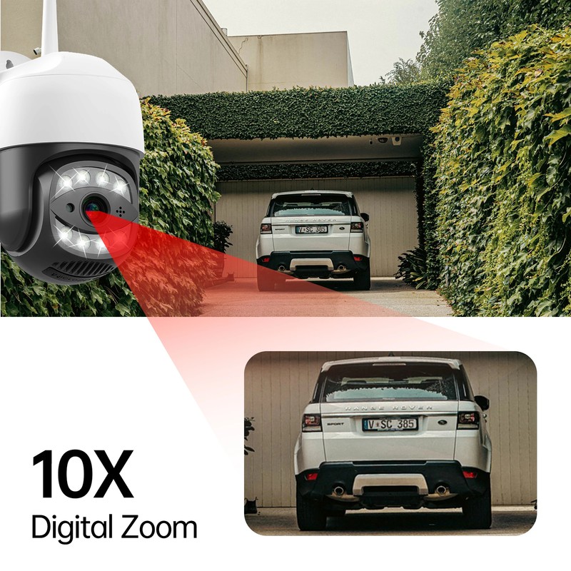 5MP Wifi IP Camera PTZ Outdoor Security Auto Tracking Night Vision CCTV Camera gallery