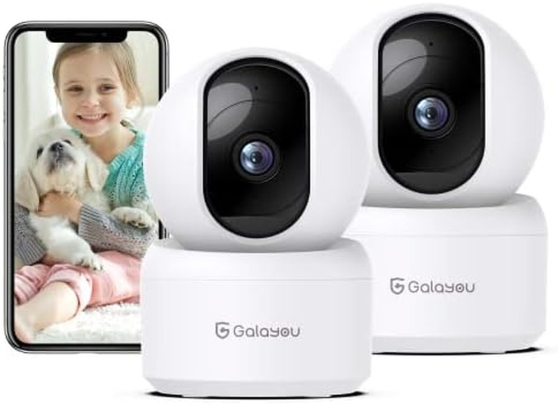 Indoor Security Camera 2K, Pet Camera, 360 Degree 2.4G Wifi Home Security Camera gallery