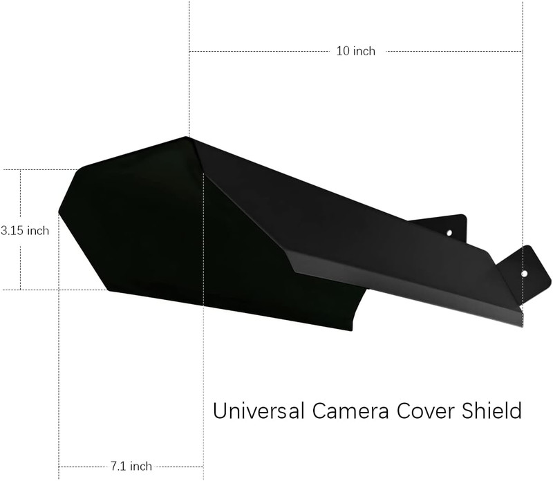 OOSSXX Universal Security Camera Sun Rain Cover Shield for Outdoor Surveillance gallery