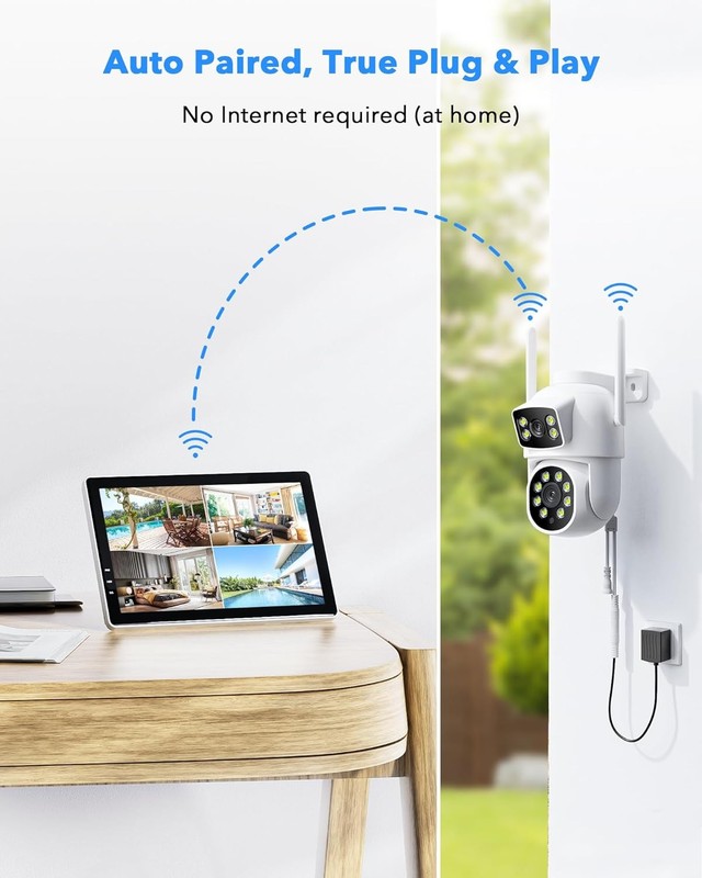 4MP Wireless Security Camera System Surveillance NVR Kits with 500Gb Hard Drive gallery
