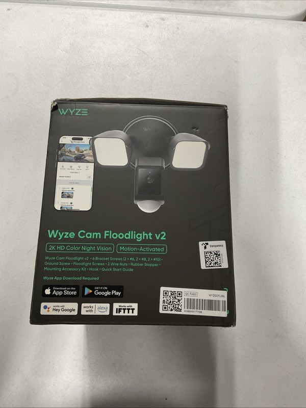 Wyze Cam Floodlight v2 2K HD Color Night Vision Motion Activated Hardwired New gallery