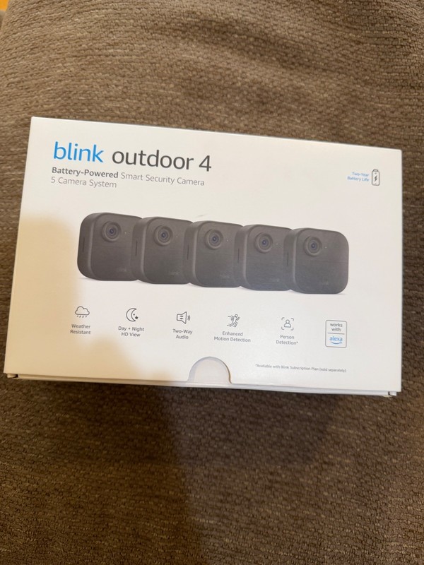 **BRAND NEW** Blink Outdoor 4 – Battery-Powered Smart Security 5-Camera System