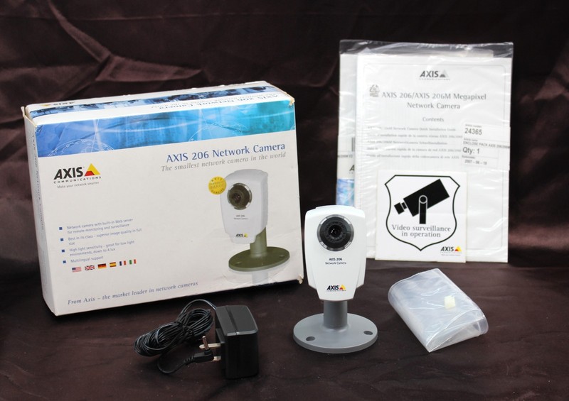 AXIS 206 Network Camera 0199-001-04 | IP Surveillance Camera with Stand