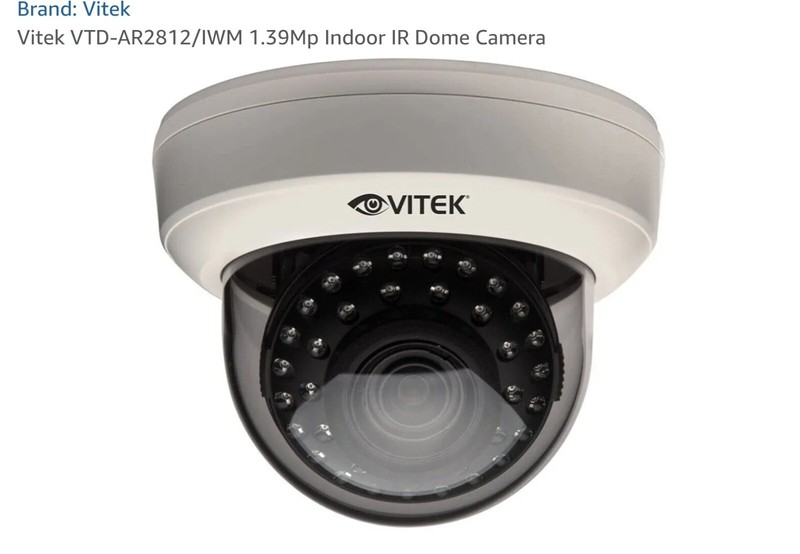 VITEK VTD-AR2812/VBM Camera 2.8-12mm DC Auto Iris Lens 35 IR LED EXTERIOR BLACK