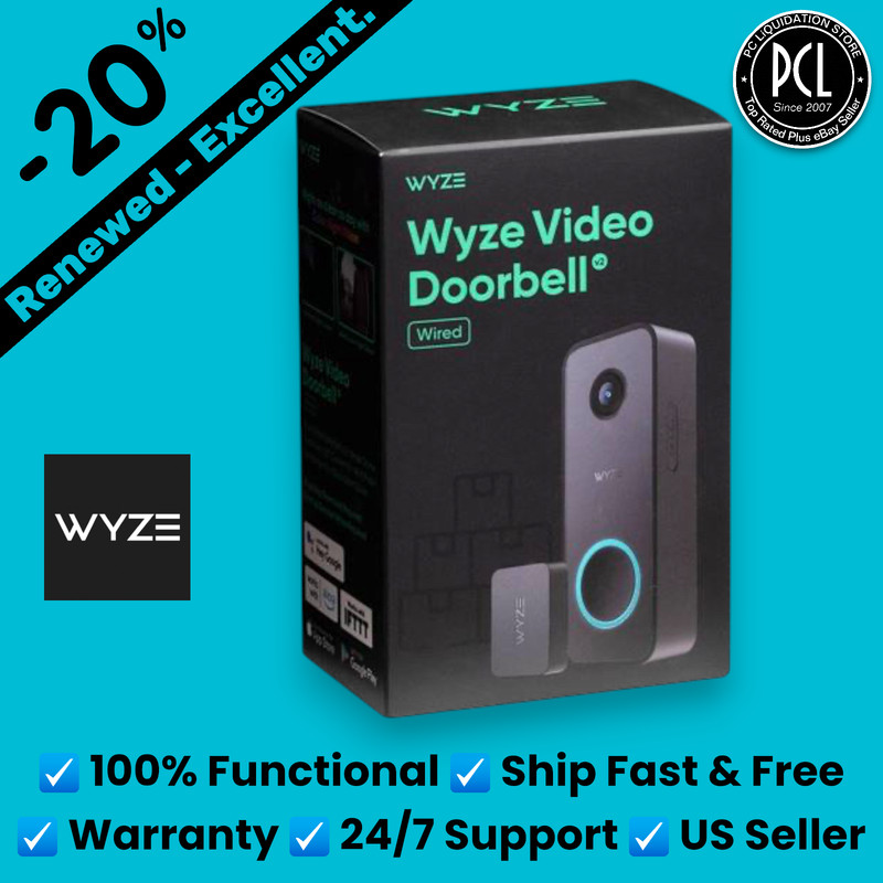 ✅ Wyze – Video Doorbell v2 Wired 2K Video Weather Resistant Two-Way Audio Black✅