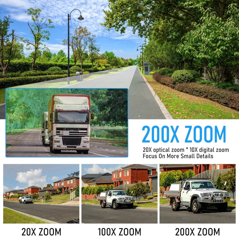 JideTech 4K 8MP Outdoor PTZ IP PoE Camera 200x Hybird Zoom Full Color PTZ Camera gallery