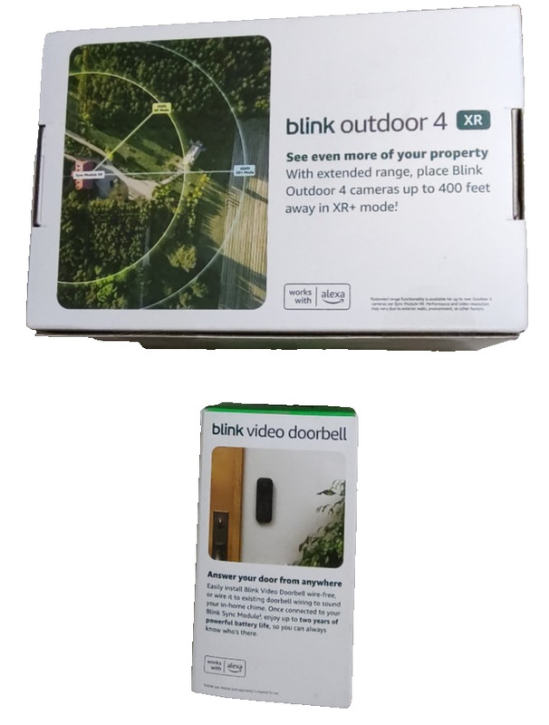Blink Outdoor 4 XR Wireless Battery Operated Outdoor Security 4 Cam + Doorbell gallery