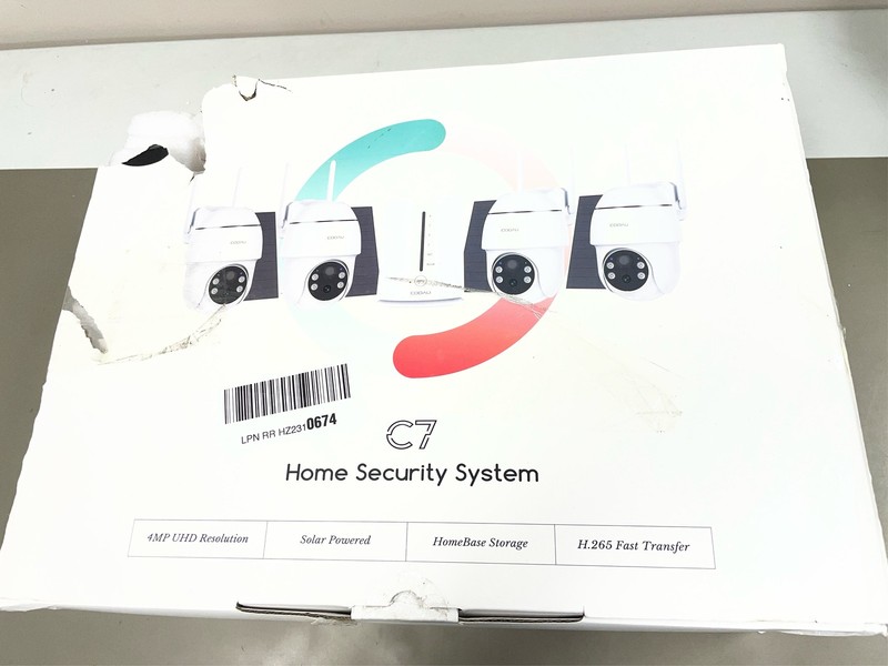 COOAU 4MP Cameras for Home Security, Solar Security Camera Wireless Outdoor Syst