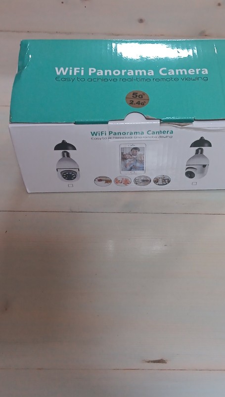 Wireless Panorama Camera Indoor IP Network Wi-Fi Remote Viewing White