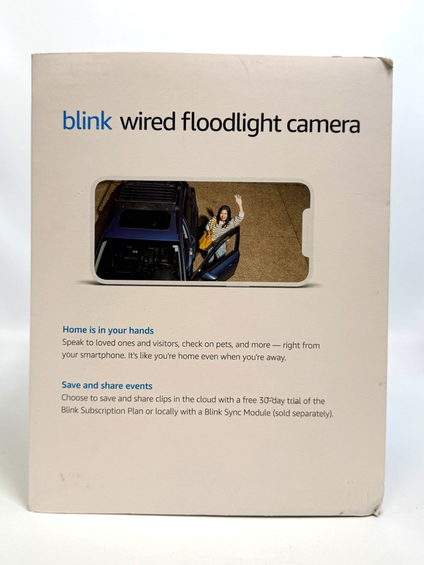 Blink Wired Floodlight Camera Enhanced Motion Detection - Black *NEW IN BOX* gallery