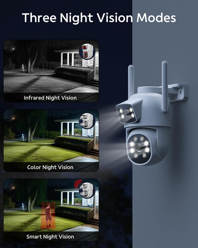 4MP Dual Lens Home Security Camera System Wireless, Security Cameras Wireless Ou gallery