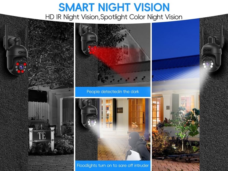 [3k] Security Camera Wireless Outdoor, 5MP PTZ Security Camera, 3k WiFi Camer... gallery