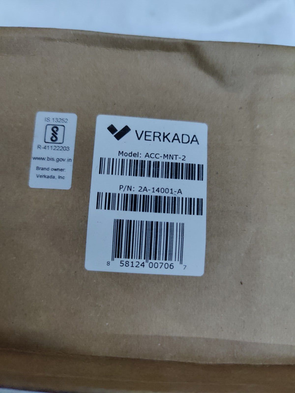 Verkada ACC-MNT-2 Arm Mount P/n: 2A-14001-A gallery