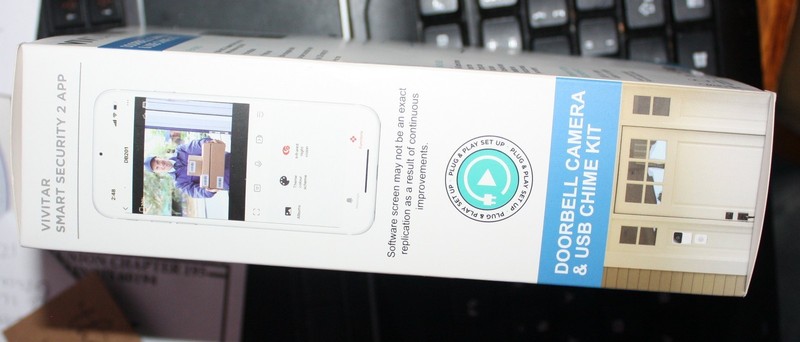 NIB Vivitar Security Video Doorbell & Chime Kit WIFI White DB201 NOC NEW SEALED gallery