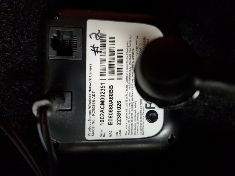 ADT Wireless Network Cameras with Power Supplies AC Adapter Security OEM gallery