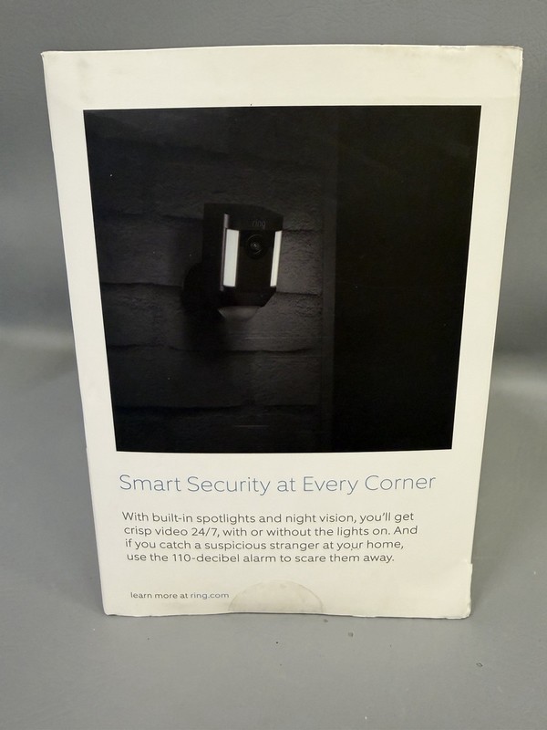 Ring Spotlight Cam Battery Outdoor Security Camera - Black Pack of 2 gallery