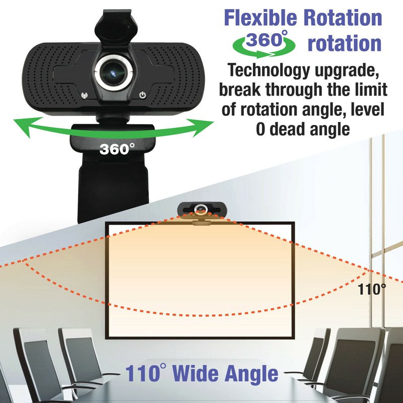Real 1080P Full HD USB Webcam for PC Desktop & Laptop Web Camera with Microphone gallery