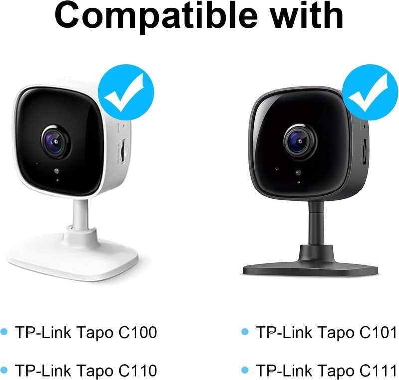 2 Pack Baby Monitor Mount for Tapo Indoor Security Camera C100/C101/C110/C111 Fl gallery