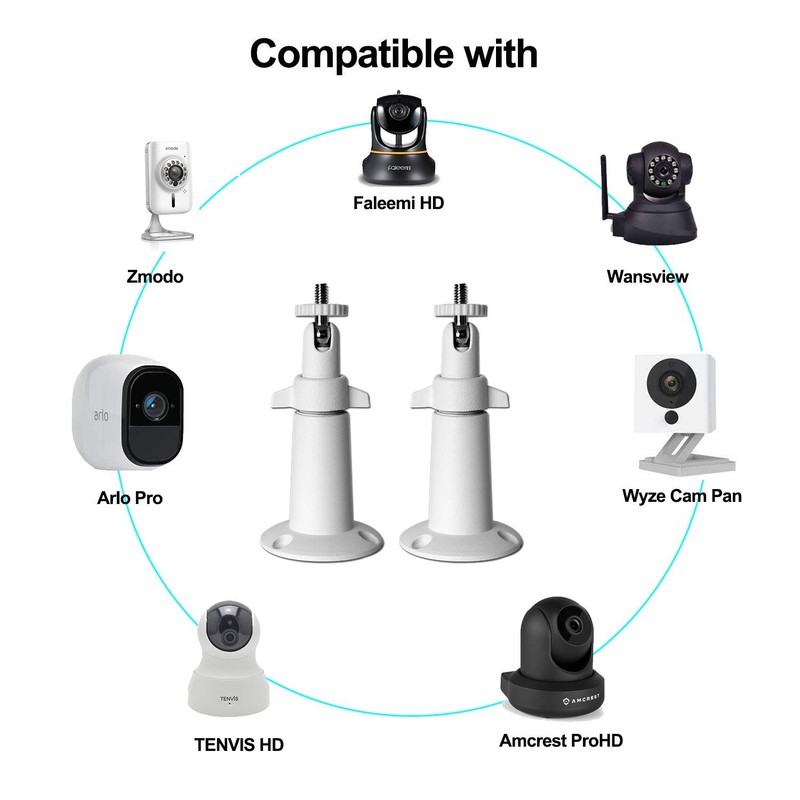 Security Camera Wall Mount Bracket (1/4'') Adjustable Indoor/Outdoor Mount Co... gallery