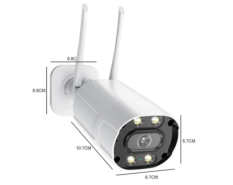 Security 5MP IP Camera WiFi Outdoor Color Night Vision Spotlight Bullet gallery