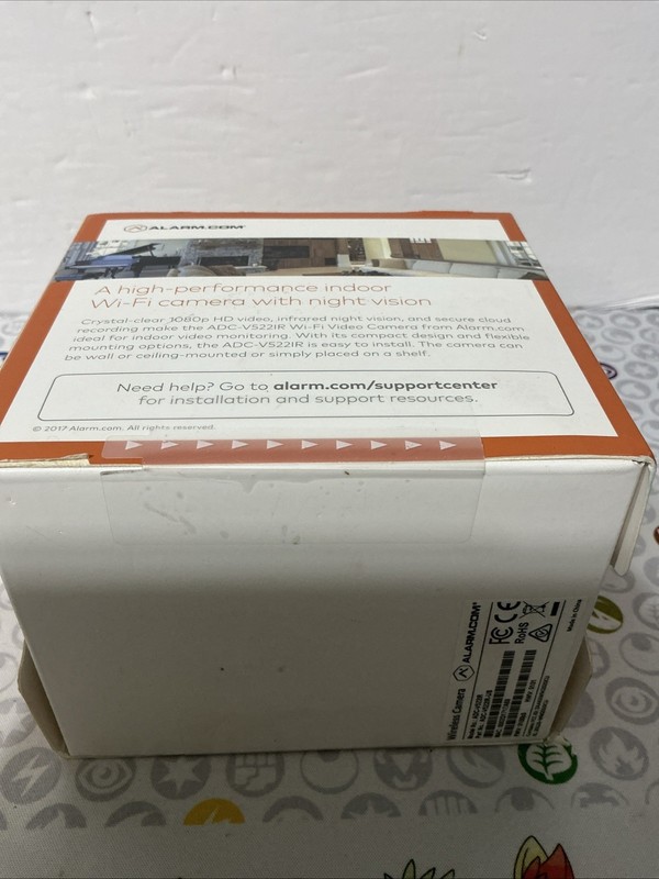 Alarm.com ADC-V522IR 1080p Indoor Wi-Fi Night Vision IP Camera White - New! gallery