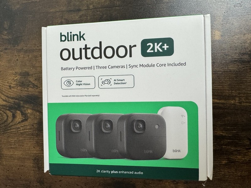 BLINK OUTDOOR 2K+ WIRELESS SECURITY CAMERA – 3 CAMERA SYSTEM
