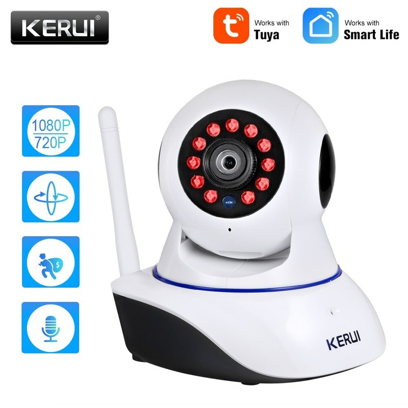 KERUI CCTV Mini Indoor Wireless Security Camera Home 720P 1080P gallery