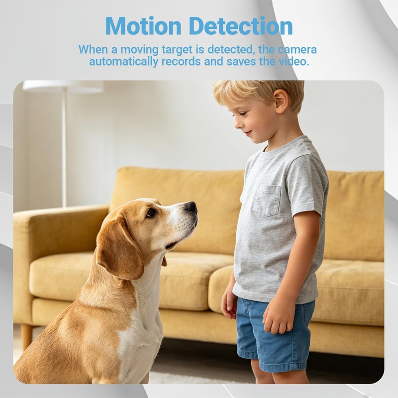 Mini Camera,1080P HD Portable Home Security Camera,Equipped with Motion Detec... gallery