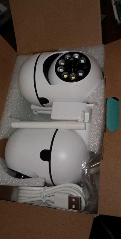 2pcs iSeeHome SHN51-C492A-W6-WL-2 Wi-Fi IP 1080p Pan/Tilt Night Vision White 2pc gallery