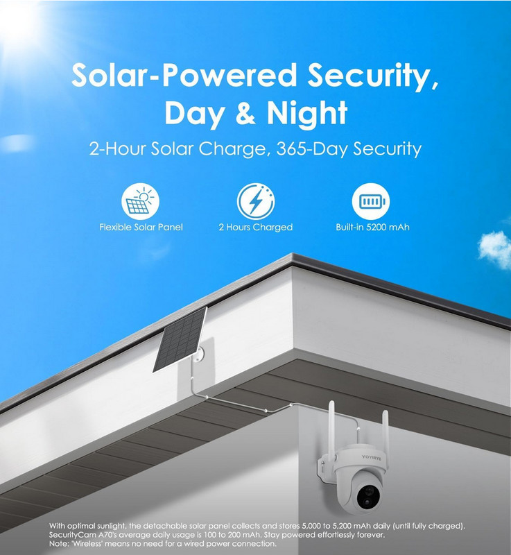4K Security Cameras Wireless Outdoor, No Subscription, Works in -4°F Cold Solar gallery